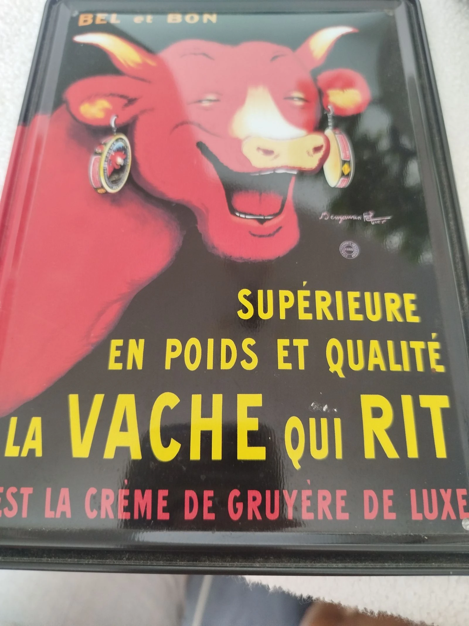 Metal sign La vache qui rit Clouet Edition – photo 3